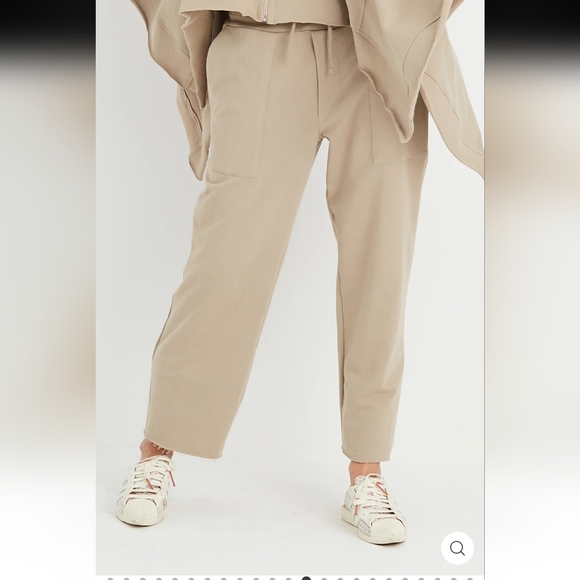 Planet By Lauren G Tan Cotton Pull On Cropped Pants 3 XL (Box2) - Picture 1 of 12